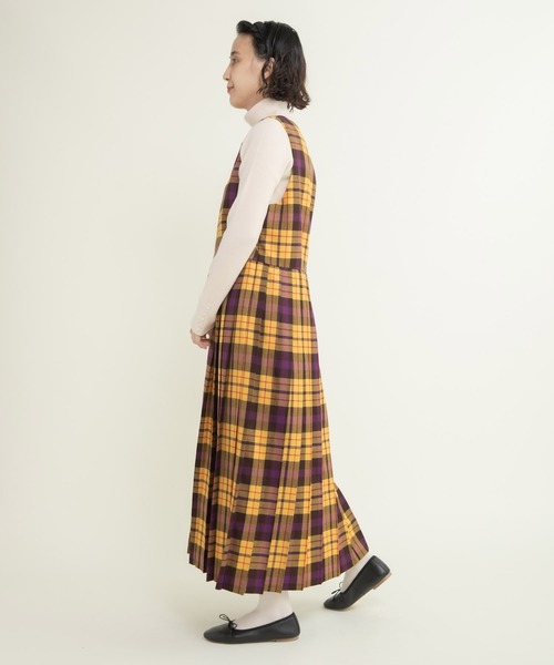 CHILD WOMAN（チャイルドウーマン）の「2/48タータンチェックワンピース（ワンピース・レディース・イエロー・FREE）」の12枚目の写真