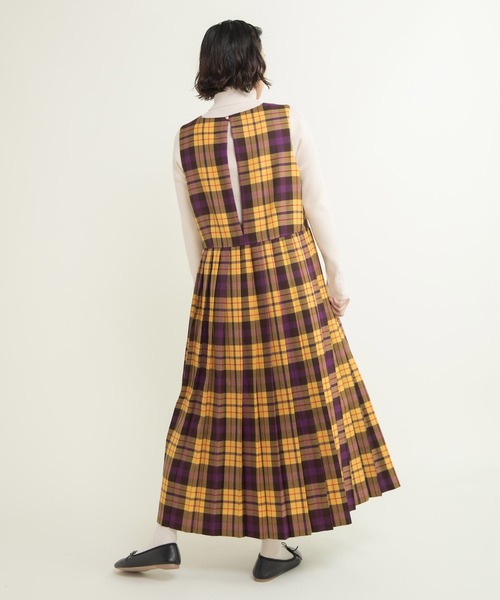 CHILD WOMAN（チャイルドウーマン）の「2/48タータンチェックワンピース（ワンピース・レディース・イエロー・FREE）」の11枚目の写真