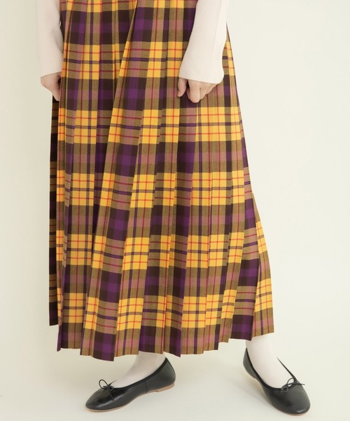 CHILD WOMAN（チャイルドウーマン）の「2/48タータンチェックワンピース（ワンピース・レディース・イエロー・FREE）」の7枚目の写真