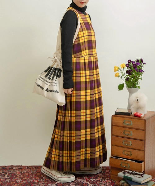 CHILD WOMAN（チャイルドウーマン）の「2/48タータンチェックワンピース（ワンピース・レディース・イエロー・FREE）」の15枚目の写真