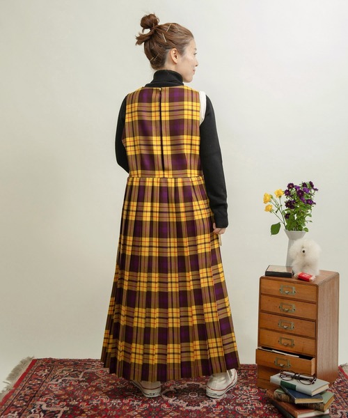 CHILD WOMAN（チャイルドウーマン）の「2/48タータンチェックワンピース（ワンピース・レディース・イエロー・FREE）」の16枚目の写真