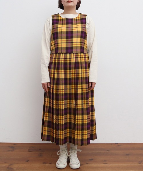 CHILD WOMAN（チャイルドウーマン）の「2/48タータンチェックワンピース（ワンピース・レディース・イエロー・FREE）」の17枚目の写真