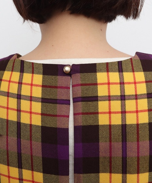CHILD WOMAN（チャイルドウーマン）の「2/48タータンチェックワンピース（ワンピース・レディース・イエロー・FREE）」の21枚目の写真