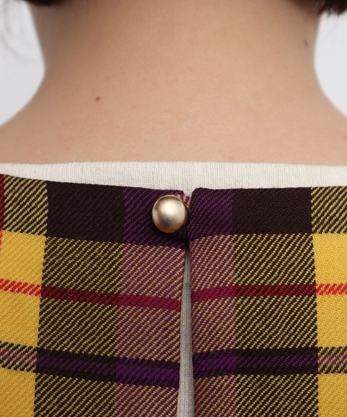 CHILD WOMAN（チャイルドウーマン）の「2/48タータンチェックワンピース（ワンピース・レディース・イエロー・FREE）」の22枚目の写真