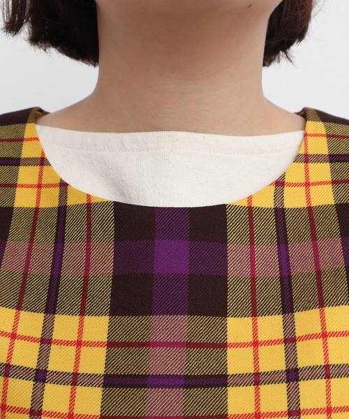CHILD WOMAN（チャイルドウーマン）の「2/48タータンチェックワンピース（ワンピース・レディース・イエロー・FREE）」の20枚目の写真