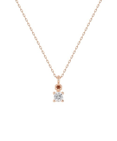 1月誕生石】K10ピンクゴールド ネックレス【2026New Year Collection