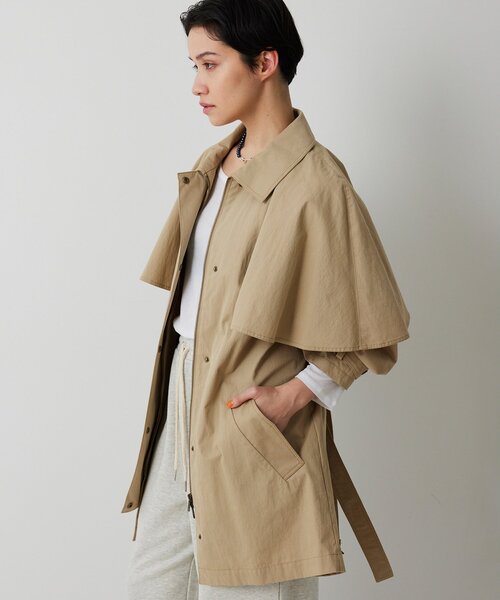 THE PAUSE（ザ ポーズ）の「【THE PAUSE】ケープコート（その他アウター・レディース・ネイビー/ベージュ・FREE）」の5枚目の写真