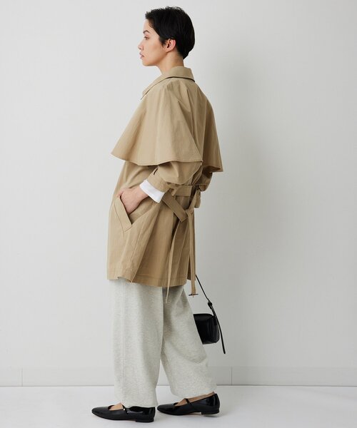 THE PAUSE（ザ ポーズ）の「【THE PAUSE】ケープコート（その他アウター・レディース・ネイビー/ベージュ・FREE）」の6枚目の写真
