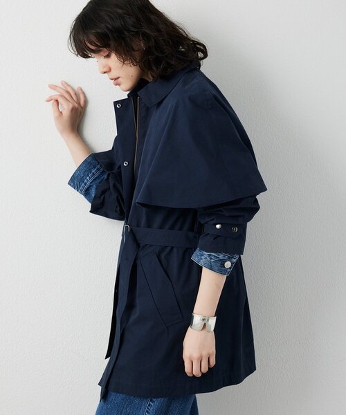 THE PAUSE（ザ ポーズ）の「【THE PAUSE】ケープコート（その他アウター・レディース・ネイビー/ベージュ・FREE）」の15枚目の写真