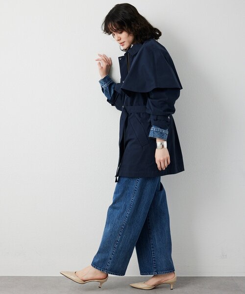 THE PAUSE（ザ ポーズ）の「【THE PAUSE】ケープコート（その他アウター・レディース・ネイビー/ベージュ・FREE）」の14枚目の写真