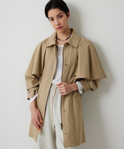 THE PAUSE（ザ ポーズ）の「【THE PAUSE】ケープコート（その他アウター・レディース・ネイビー/ベージュ・FREE）」の2枚目の写真