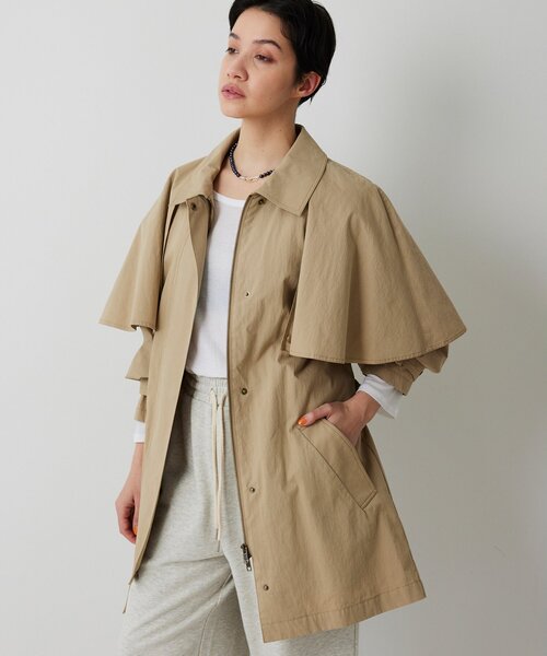 THE PAUSE（ザ ポーズ）の「【THE PAUSE】ケープコート（その他アウター・レディース・ネイビー/ベージュ・FREE）」の4枚目の写真