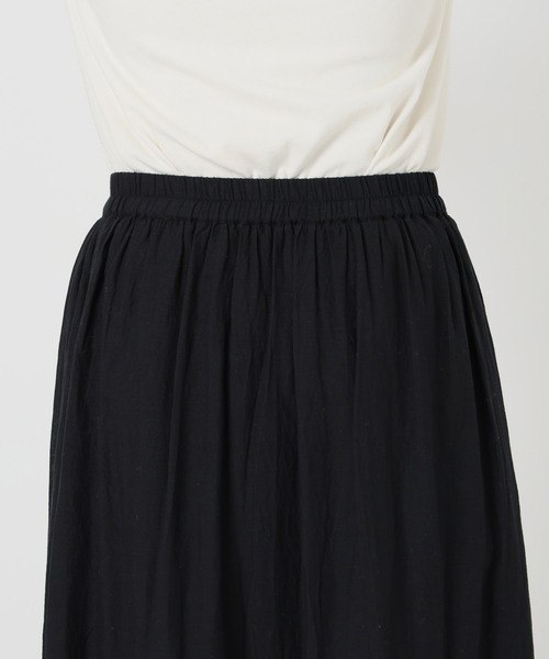 SLOBE IENA（スローブイエナ）の「《WEB限定/追加》コットンボイルケミカルレーススカート（スカート・レディース・ブラック・FREE）」の5枚目の写真