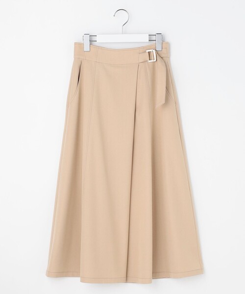 ANY SIS(エニィスィス)の「シャンブレーベルテッド スカート(スカート・レディース・ベージュ系/ネイビー系・MEDIUM/SMALL/LARGE)」の9枚目の写真