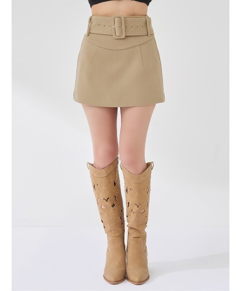 シェイプラインベルトミニスカート（スカート）｜Darich（ダーリッチ