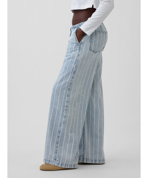 GAP(ギャップ)の「ミッドライズ ウルトラソフト イージーウエスト バギーデニム(デニムパンツ・レディース・ライトインディゴブルー・XXS/M/S/XS/L)」の5枚目の写真