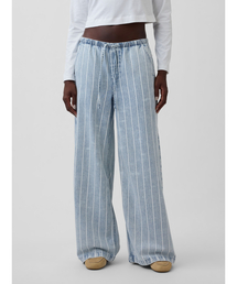 GAP | ミッドライズ ウルトラソフト イージーウエスト バギーデニム(デニムパンツ)