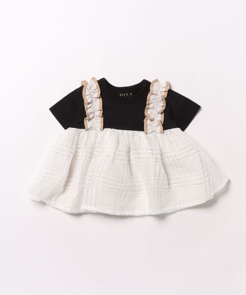 maarook（マルーク）の「チェックオーガンジーキャミソールTシャツ（Tシャツ/カットソー・キッズ・ホワイト・120cm/130cm/90cm/100cm/110cm）」の6枚目の写真