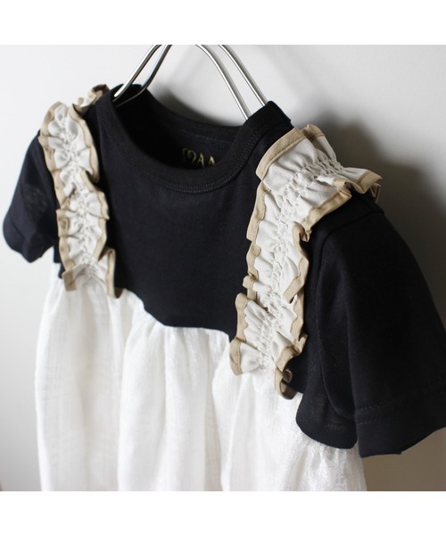maarook（マルーク）の「チェックオーガンジーキャミソールTシャツ（Tシャツ/カットソー・キッズ・ホワイト・120cm/130cm/90cm/100cm/110cm）」の11枚目の写真