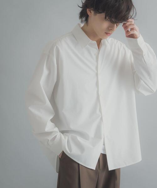 SENSE OF PLACE by URBAN RESEARCH（センスオブプレイスバイアーバンリサーチ）の「『イージーケア/速乾/接触冷感』コンフォートレギュラーカラーシャツ（シャツ/ブラウス・メンズ・ピンク/ホワイト/ブルー/ブラック系その他/ブルー系その他・SMALL/X-LARGE/LARGE/MEDIUM）」の6枚目の写真