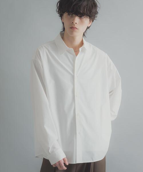 SENSE OF PLACE by URBAN RESEARCH（センスオブプレイスバイアーバンリサーチ）の「『イージーケア/速乾/接触冷感』コンフォートレギュラーカラーシャツ（シャツ/ブラウス・メンズ・ピンク/ホワイト/ブルー/ブラック系その他/ブルー系その他・SMALL/X-LARGE/LARGE/MEDIUM）」の8枚目の写真