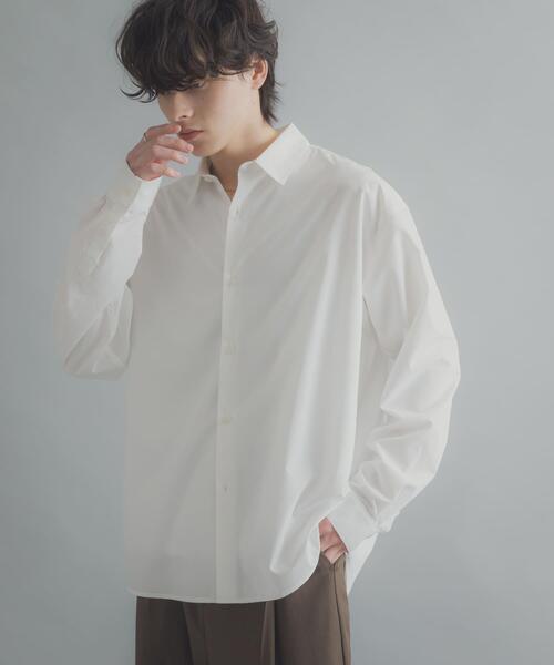 SENSE OF PLACE by URBAN RESEARCH（センスオブプレイスバイアーバンリサーチ）の「『イージーケア/速乾/接触冷感』コンフォートレギュラーカラーシャツ（シャツ/ブラウス・メンズ・ピンク/ホワイト/ブルー/ブラック系その他/ブルー系その他・SMALL/X-LARGE/LARGE/MEDIUM）」の9枚目の写真