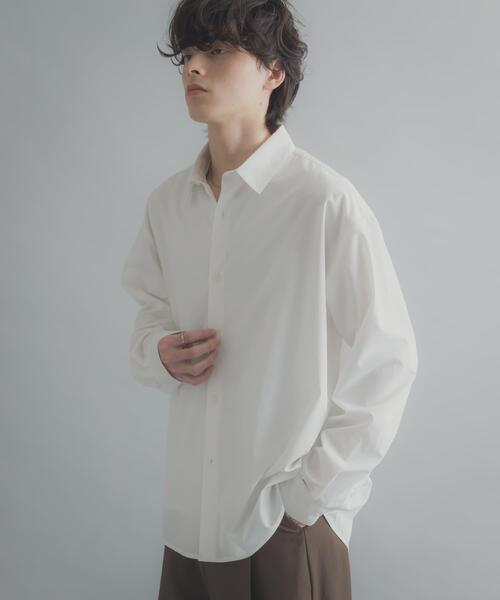 SENSE OF PLACE by URBAN RESEARCH（センスオブプレイスバイアーバンリサーチ）の「『イージーケア/速乾/接触冷感』コンフォートレギュラーカラーシャツ（シャツ/ブラウス・メンズ・ピンク/ホワイト/ブルー/ブラック系その他/ブルー系その他・SMALL/X-LARGE/LARGE/MEDIUM）」の10枚目の写真