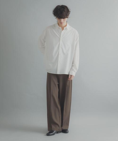 SENSE OF PLACE by URBAN RESEARCH（センスオブプレイスバイアーバンリサーチ）の「『イージーケア/速乾/接触冷感』コンフォートレギュラーカラーシャツ（シャツ/ブラウス・メンズ・ピンク/ホワイト/ブルー/ブラック系その他/ブルー系その他・SMALL/X-LARGE/LARGE/MEDIUM）」の11枚目の写真