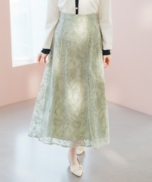 MISCH MASCH | 2026春夏新作 クロスステッチ刺繍フラワースカート(スカート)