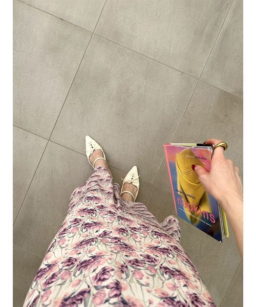 LILY BROWN（リリーブラウン）の「ロマンティックレーストリムプリントワンピース（ワンピース・レディース・パープル/ドット/オフホワイト・0/1）」の16枚目の写真