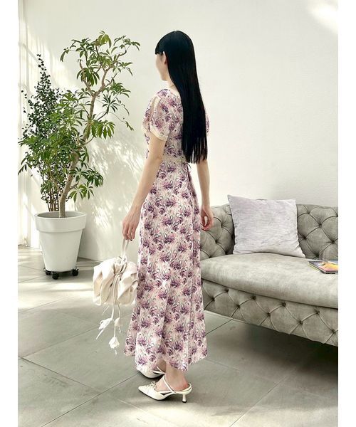 LILY BROWN（リリーブラウン）の「ロマンティックレーストリムプリントワンピース（ワンピース・レディース・パープル/ドット/オフホワイト・0/1）」の18枚目の写真