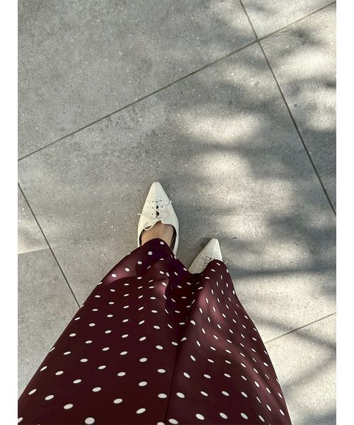 LILY BROWN（リリーブラウン）の「ロマンティックレーストリムプリントワンピース（ワンピース・レディース・パープル/ドット/オフホワイト・0/1）」の20枚目の写真