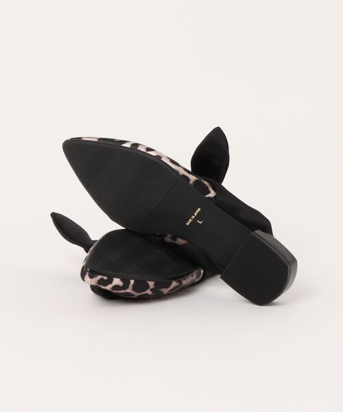 Narcissus（ナルシス）の「リボンフラットシューズ（パンプス・レディース・ブラック/レオパード・M/XL/L）」の18枚目の写真