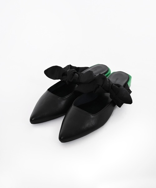 Narcissus（ナルシス）の「リボンフラットシューズ（パンプス・レディース・ブラック/レオパード・M/XL/L）」の13枚目の写真