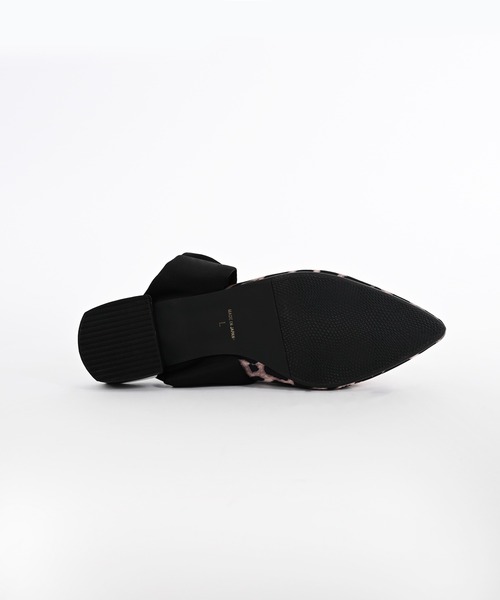 Narcissus（ナルシス）の「リボンフラットシューズ（パンプス・レディース・ブラック/レオパード・M/XL/L）」の10枚目の写真