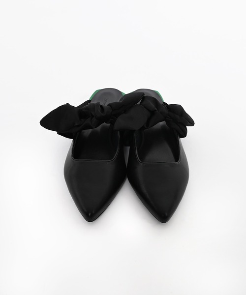 Narcissus（ナルシス）の「リボンフラットシューズ（パンプス・レディース・ブラック/レオパード・M/XL/L）」の14枚目の写真