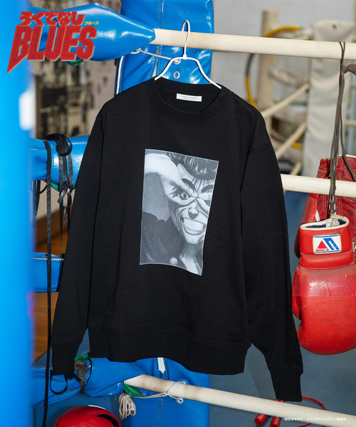 JOURNAL STANDARD（ジャーナルスタンダード）の「ろくでなしBLUES プリント スウェット（スウェット・メンズ・ホワイト/ブラックミックス/ホワイト系その他/ブラック系その他/ブラック・MEDIUM/LARGE）」の5枚目の写真