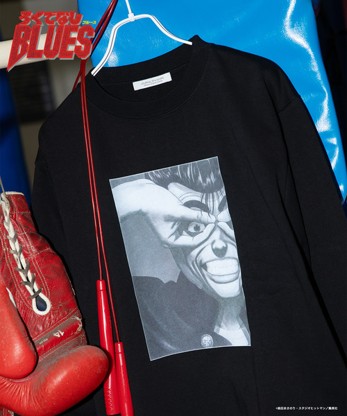 JOURNAL STANDARD（ジャーナルスタンダード）の「ろくでなしBLUES プリント スウェット（スウェット・メンズ・ホワイト/ブラックミックス/ホワイト系その他/ブラック系その他/ブラック・MEDIUM/LARGE）」の7枚目の写真