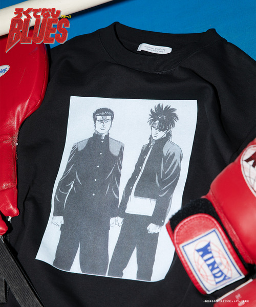 JOURNAL STANDARD（ジャーナルスタンダード）の「ろくでなしBLUES プリント スウェット（スウェット・メンズ・ホワイト/ブラックミックス/ホワイト系その他/ブラック系その他/ブラック・MEDIUM/LARGE）」の8枚目の写真