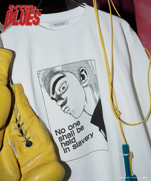 JOURNAL STANDARD（ジャーナルスタンダード）の「ろくでなしBLUES プリント スウェット（スウェット・メンズ・ホワイト/ブラックミックス/ホワイト系その他/ブラック系その他/ブラック・MEDIUM/LARGE）」の9枚目の写真