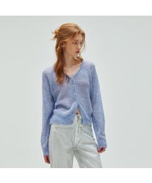 ODER（オディエール）の「マルチモヘア刺繍カーディガン-スカイブルー（カーディガン/ボレロ）」