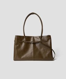 TTUDEMENT（トュードメント）の「CLASSIC BELT SQUARE BAG BROWN（トートバッグ）」
