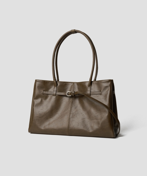 TTUDEMENT（トュードメント）の「CLASSIC BELT SQUARE BAG BROWN（トートバッグ・レディース・その他・FREE）」の4枚目の写真