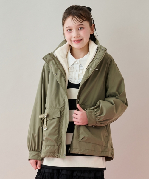 セール】【撥水】ロゴリボン3WAYマウンテンパーカ（ブルゾン）｜mezzo