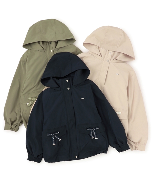 セール】【撥水】ロゴリボン3WAYマウンテンパーカ（ブルゾン）｜mezzo