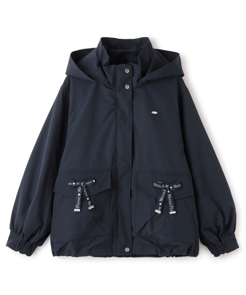 セール】【撥水】ロゴリボン3WAYマウンテンパーカ（ブルゾン）｜mezzo