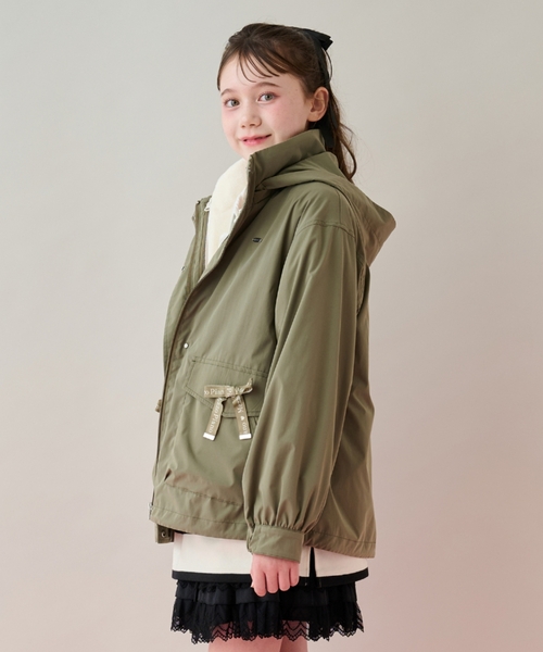 セール】【撥水】ロゴリボン3WAYマウンテンパーカ（ブルゾン）｜mezzo