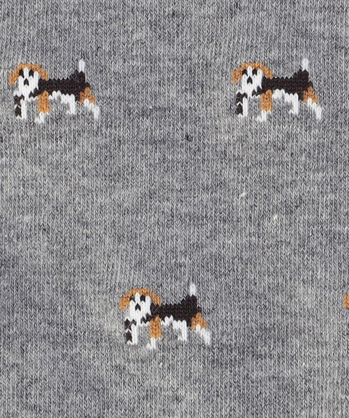 COMME CA ISM(コムサイズム)の「ポインター柄 ソックス(ソックス/靴下・メンズ・ブルー/グレー/ブラウン・27cm)」の7枚目の写真