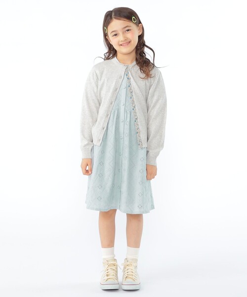 SHIPS(シップス)の「SHIPS KIDS:100~130cm / リバティ ボタン カーディガン(カーディガン/ボレロ・キッズ・ピンク/トップグレー/イエロー・110/120/130/100)」の22枚目の写真