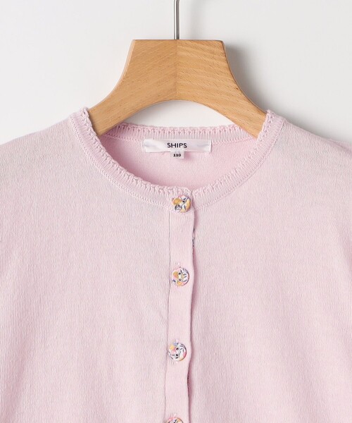 SHIPS(シップス)の「SHIPS KIDS:100~130cm / リバティ ボタン カーディガン(カーディガン/ボレロ・キッズ・ピンク/トップグレー/イエロー・110/120/130/100)」の11枚目の写真